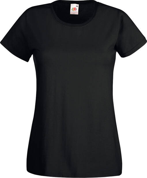 Fruit of the Loom T-PAIDAT NAISTEN MUSTAT - Puuvillatekstiilit - 32528 - 1