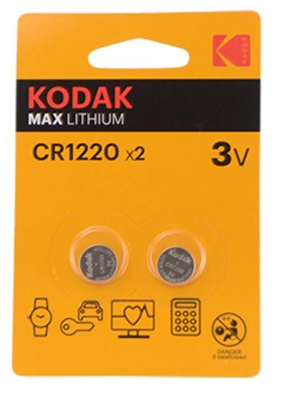 Kodak CR1220 3v 2:n blisteri - Paristot ja nappiparistot - 38428 - 1