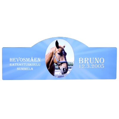 Koti- kyltti, yläosa kaareva, 393x145 - Poistoeriä - 26148 - 1