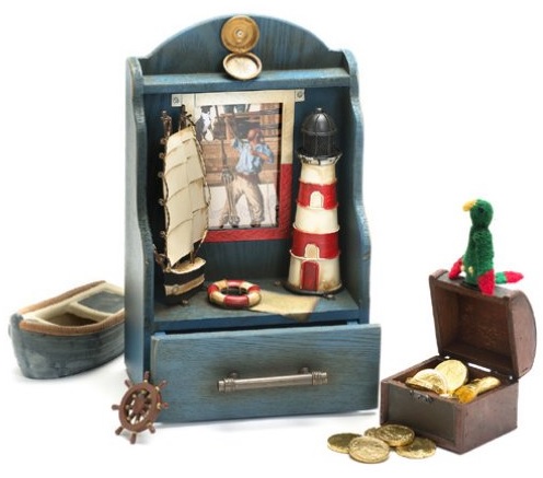 Majakka hylly-kehys 20,5 x 33,5 - Peltikyltit ja metallikoristeet kuville - 34358 - 1