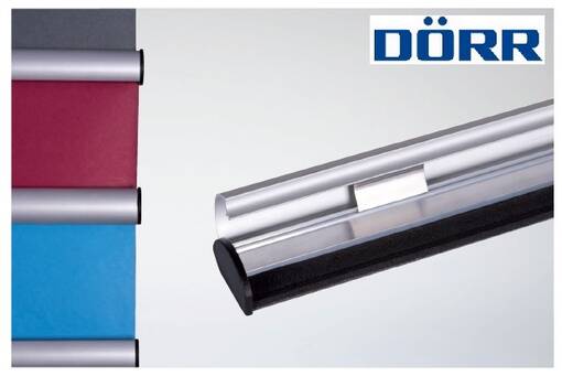 Paino taustakartongeille 2,72 m leveä - puristuskisko - Taustatelineet kattokiskot ja tarvikkeet - 35068 - 1