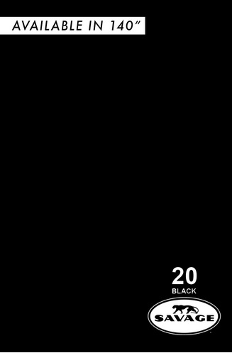 Savage taustakartonki Black 2,18x11m (musta) -HUOM LEVEYS - Savage taustakartongit - 39348 - 1