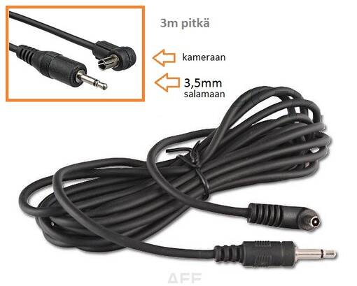 Synkrojohto 3,5mm x 3 m (DFX/ DS) - Studiosalamat, -laukut, -laukaisimet - 38768 - 1