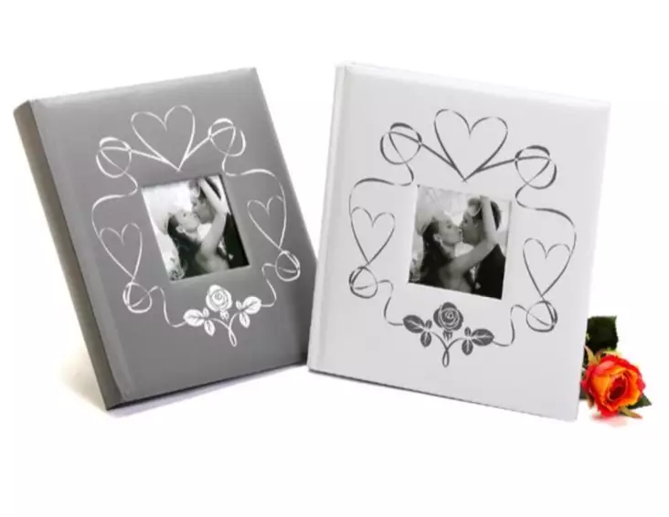 Wedding Touch valkoinen albumi 29x32cm, 60s - Hääalbumit ja polttarialbumit - 42728 - 1