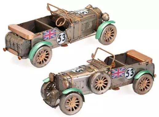 Antiikki avoauto 29cmx12cmx11cm - Peltikyltit ja metallikoristeet kuville - 42538 - 1