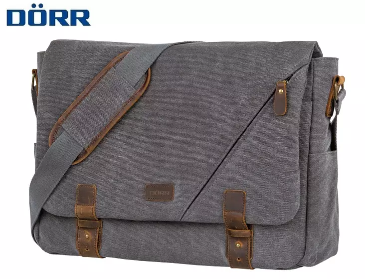 DÖRR Amsterdam M VAALEAN harma -40x25x11cm sisäm. - Kameralaukut - 37218 - 1