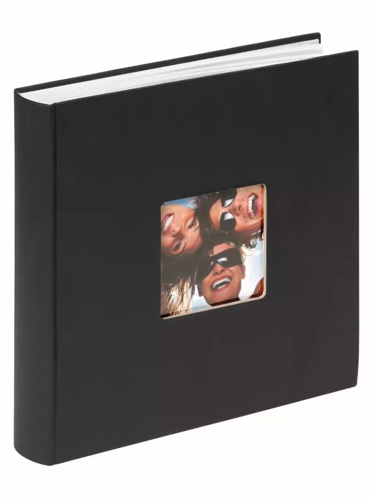 Fun album musta 30x30 cm, 100s kuva-aukolla - Klassiset valokuva-albumit - 42348 - 1
