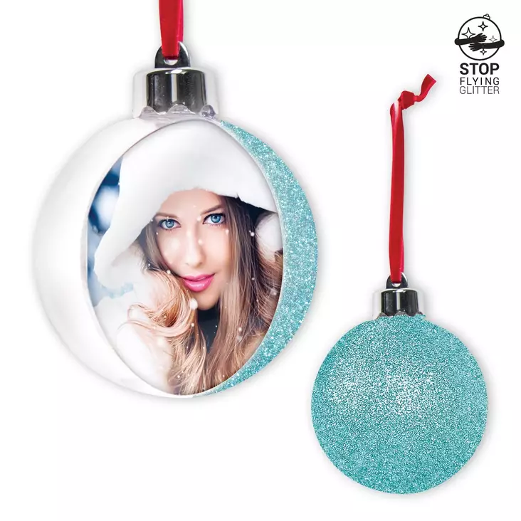 ISO 10cm kuvapallo SKY hile (6 kpl / display) - Joulu- ja talviaiheiset tuotteet - 41388 - 1