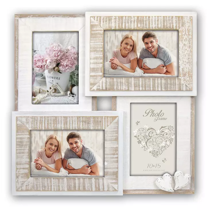 Molvento monikuvakehys 4x10x15 (35x35) - puu - Hääkehykset, loveaiheiset kehykset - 41728 - 1