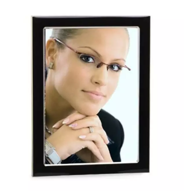 Munich musta / hopea 13x18 metallikehys - Metalli- ja ruusukehykset, alumiinikehys - 42558 - 1