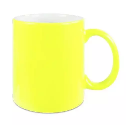 Neon muki kirkas keltainen - Mukit, astiat sublimaatiopainatukseen - 42808 - 1