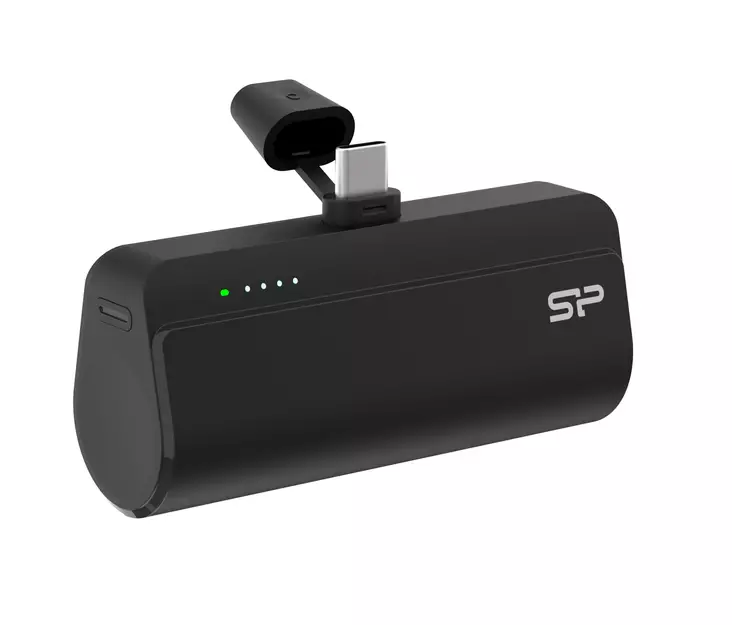 QD50 Powerbank, musta USB-C 20W PD 5000mAh - huippunopea - Lahjavinkit isälle - 41428 - 1