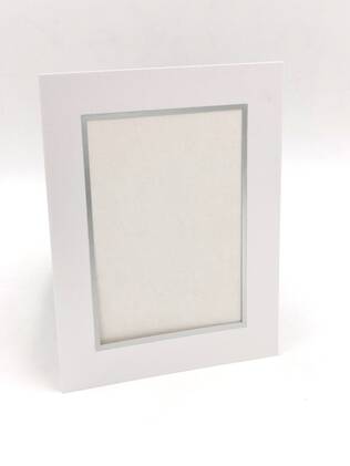 Kehyspohjuke 15x20/20x25 helmiäinen, hopea - Pohjukkeet ja sarjakansiot - 39539 - 2