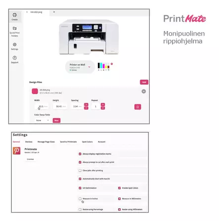 Sawgrass SG500 + M100 + mukeja - ISO starttipaketti - Sublimaatiotulostimet - 40699 - 2