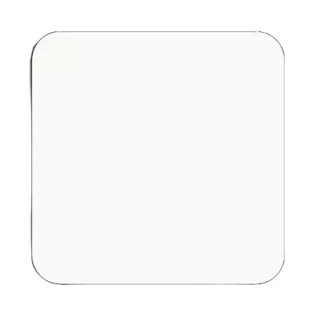 Lasinalunen MDF-pohjalla, 90x90mm - neliö - Sisustustuotteet sublimaatiopainatukseen - 26119 - 2