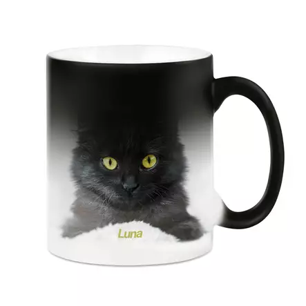 Magicmuki matta musta, vaihtaa väriä (käsinpesu, ei uv-kestävä) - Mukit, astiat sublimaatiopainatukseen - 41849 - 2