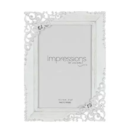 Pitsikehys rustiikki valkoinen 13x18 - Koristeelliset kehykset - 42269 - 1