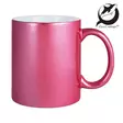 Kiiltävä pinkki sublimaatiomuki Orca pinnoitteella - Uusia painotuotteita - 42899 - 1