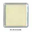 Lasinalunen 90x90mm kuvalle -akryyli, ME 10kpl - Magneetit, avaimenperät, fotonarut, mini - 36519 - 2