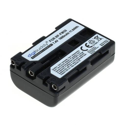 Akku Sony NP-FM55H, NP-FM50, NP-QM51 yhteensopiva - Kamera- ja videoakut - 40469 - 1