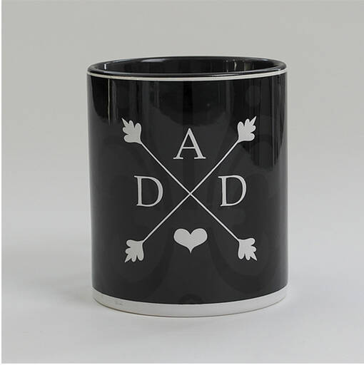 DAD Vaakuna muki musta sisus/kahva - painatuksella - Lahjavinkit isälle - 38169 - 1