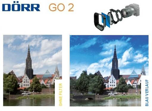 DÖRR Go2 Liukuvärisuodin sininen -blue - Käsisalamat, diffuussorit ja tarvikkeet - 36439 - 1