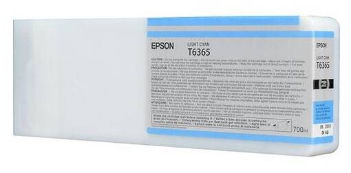 EPSON T6365 Light Cyan 700ml 7890/7900/9900 - Mustesuihkutulostimiin värit - 35009 - 1