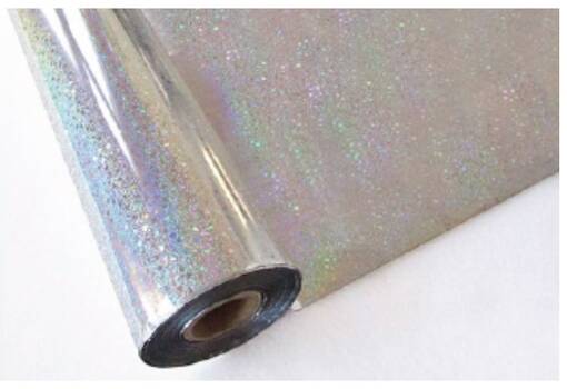 Folio kuumapainatukseen SOKP73 Glitter Hopea 30 cm x 12 m - Metallifoliot kuumapainatukseen - 34459 - 1