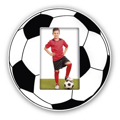 Jalkapallokehys 10x15 / 25x25 - pystykuvalle - Lastenhuoneeseen ja kastelahjakehykset - 39129 - 1