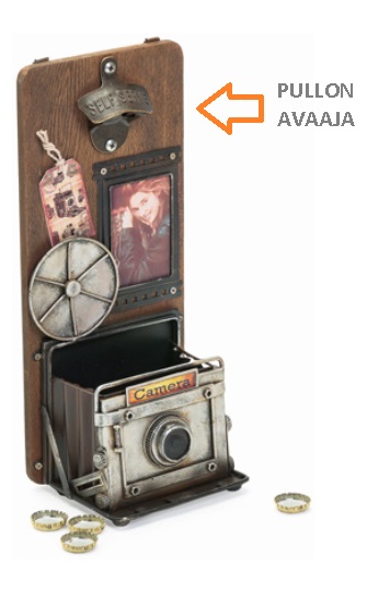 Kamera kehys-avaaja, säilytys 34,5x15x10,5cm - Peltikyltit ja metallikoristeet kuville - 38269 - 1