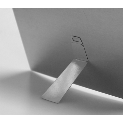 Metallinen taustajalka, mini (8,9x3,8cm) (ei seinäripustusta) - Taulut ja kyltit sublimaatiopainatukseen - 37009 - 1