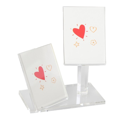 Miniakryylikehys 4x6 jalallinen 2-kuva (esillepanoon,..) - Lasi- ja akryylikehykset - 27419 - 1