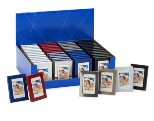 Minikehyslajitelma VÄRILLISET 3,5x4,5 / 6,5x9 - (48kpl/display) - Passikuville, passikuvataskut - 41049 - 1