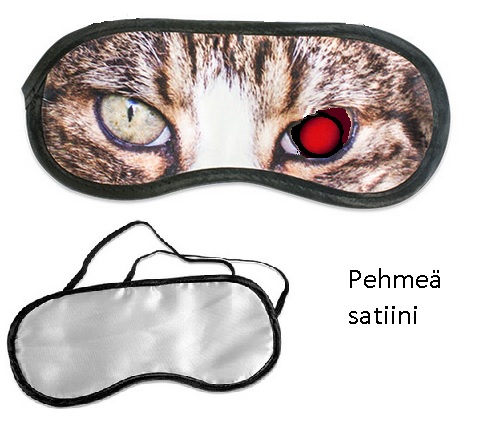 Uninaamio 20 x 9 cm - satiini, painettava (me 2 kpl) - naamio - Muut painettavat sublimaatiotuotteet - 37249 - 1