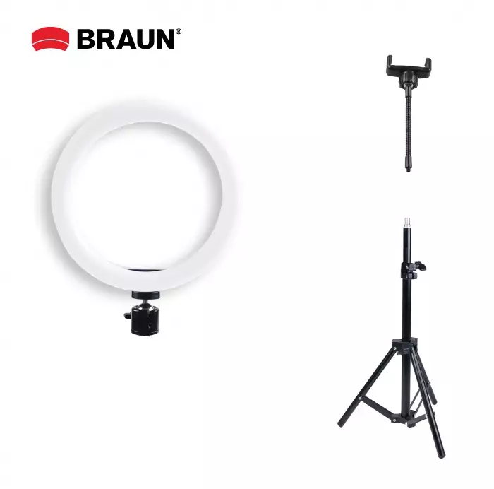 BRAUN Vloggkit 100 - 26cm halk. + 50cm korkea jalusta -erä - Lahjavinkit isälle - 38989 - 1