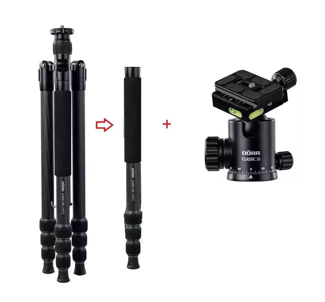 CLASSIC 160 hiilikuitujalusta + iso Classic 36 kuulapää - Lahjavinkit isälle - 42109 - 1