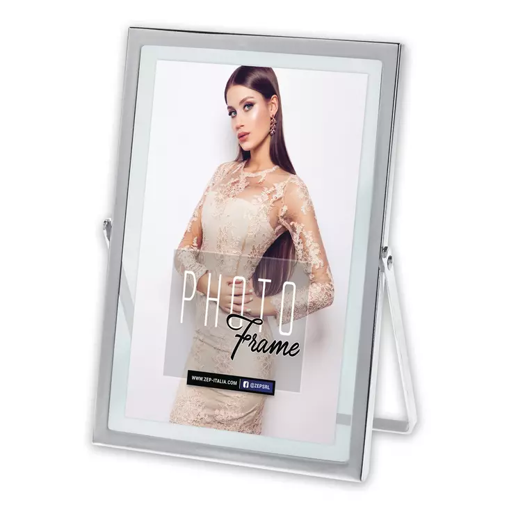 Marion hopea 10x15 metallikehys - läpinäkyvä tausta - Metalli- ja ruusukehykset, alumiinikehys - 41989 - 1