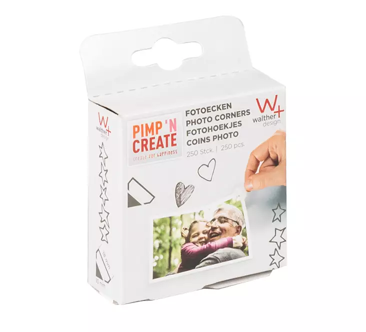 Valokuvakulma 250 kpl (ME 12 kpl) - Tarvikkeet kuvien kiinnitykseen - 34509 - 1